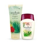 moha: Natural Aloe Vera Gel 200 gm And Herbal Shower Gel ? Soft Supple and Moisturised Skin 100 ml Combo Pack - Fast Shipping to USA & Canada - Image 2