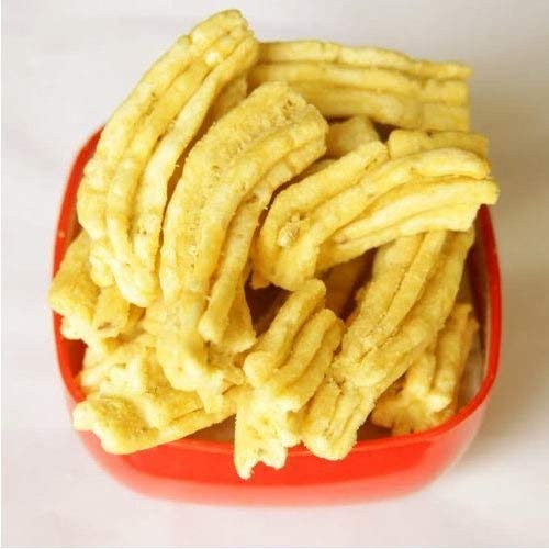 Organic Bites Jodhpuri Besan Soft Gathiya (Ganthiya) namkeen Snacks -400 gm - Fast Shipping to USA & Canada