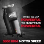 Beardo Apex Go Trimmer for Men - 80-Min Run Time - Powerful 5500 RPM motor - Compact Travel-Friendly Design - Self-Sharpening Blades, 3 Comb Attachments, Type-C Charging, Digital Display | Gift For Brother & Friends - Fast Shipping to USA & Canada - Image 5