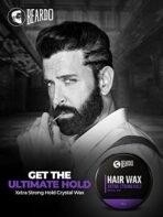 Beardo Xxtra Stronghold Hair Wax, 100 gm | Crystal Hair Wax for Men | Hair Wax Men | Hair Styling Wax for Glossy Finish & Shine | Extra Strong Hold Wax - Fast Shipping to USA & Canada - Image 3