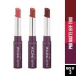 Hilary Rhoda Pro Matte Non-Transfer | 12-Hour Long Stay | Smudge-Proof Lipstick | Highly Pigmented & Intense Matte Finish Lipstick | 2g (Pro Matte BFF Trio) - Fast Shipping to USA & Canada - Image 3