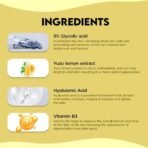 Jovees Herbal 5% Glycolic Acid Brightening Serum With 5% Niacinamide Yuzu Lemon & Hyaluronic Acid | Improves Skin Texture & Uneven Skin | For All Skin Types | 30 ml - Fast Shipping to USA & Canada - Image 7