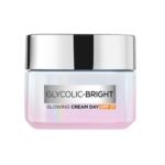L'Oreal Paris Glycolic Bright Glowing Day Cream, Overnight Brightening Cream, Glycolic Acid in Gel-Like Cream Texture, that Visbily Minimizes Spots & Reveals Glowing skin, 50ml - Fast Shipping to USA & Canada