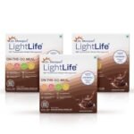 Dr. Morepen LightLife On-The-Go Meal | 19g Protein | 8g Fibre | 24 Vitamins & Minerals | Sustainable Weight Management Support for Men & Women | 15 Sachets - Fast Shipping to USA