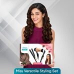 Vega Miss Versatile Styling Set Straightener, Curler & Dryer Gift Combo for Women, 1000W Hair Dryer with 2 Head/Speed Setting, Hair Straightener & Curler comes with Ceramic Coated, (VHSS-03), Black - Fast Shipping to USA & Canada - Image 7