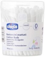 Chicco Cotton Buds, 160 Pieces | For Baby Ear Cleaning | Made Of Paper Stem | Safe and Hygienic | Biodegredable - Image 2