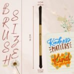 KINDED Eye Shadow Applicator and Shadow Double Sided 2 in 1 Brow Bone Makeup Brush for Eyes Professional Series with Smooth Soft Synthetic Bristles Anti Rust Aluminium Ferrule Wooden Handle Grip - Fast Shipping to USA & Canada - Image 3