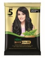 Nisha Quick Hair Color, 5 Minute Hair Color for Women & Men, Ammonia Free Henna Based Hair Colour, 100% Gray Coverage, Black Hair Dye, Natural Black Hair Color (10g Pack of 10) - Fast Shipping to USA & Canada - Image 3