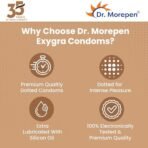 Dr. Morepen Exygra Condoms- Ultra-thin, Lubricated, Extra Dotted, Chocolate Flavour (30 Count (Pack of 10) - Fast Shipping to USA - Image 4
