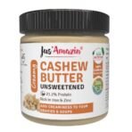 Jus' Amazin Cashew Butter - All Natural, Unsweetened, High Protein, Vegan, Cholesterol Free, Dairy Free, 100% Natural, Plant-Based Protein, 200 gms - Fast Shipping to USA & Canada - Image 2