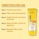 Jovees Herbal Sun Guard Lotion SPF 60 Pa+++ Broad Spectrum For All Skin | 3 in 1 Matte Lotion UVA/UVB Protection, Moisture Balance, Even Tone Skin For Women/Men 100ml - Fast Shipping to USA & Canada - Image 7
