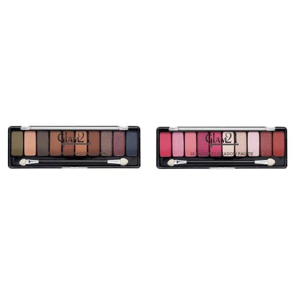 Glam 21 Shades of Trend Eyeshadow Palette 10 Highly Pigmented Shades 13.5gm - Shade -05 Shades of Trend Eyeshadow Palette 10 Highly Pigmented Shades |Smudge Free & Long-Lasting 13.5gm - Shade -04 - Fast Shipping to USA & Canada