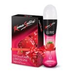 KamaSutra Strawberry Flavoured Condoms for men Count 10 with Strawberry Water Lube Flavoured Lubricant 50ml - Fast Shipping to USA - Image 2