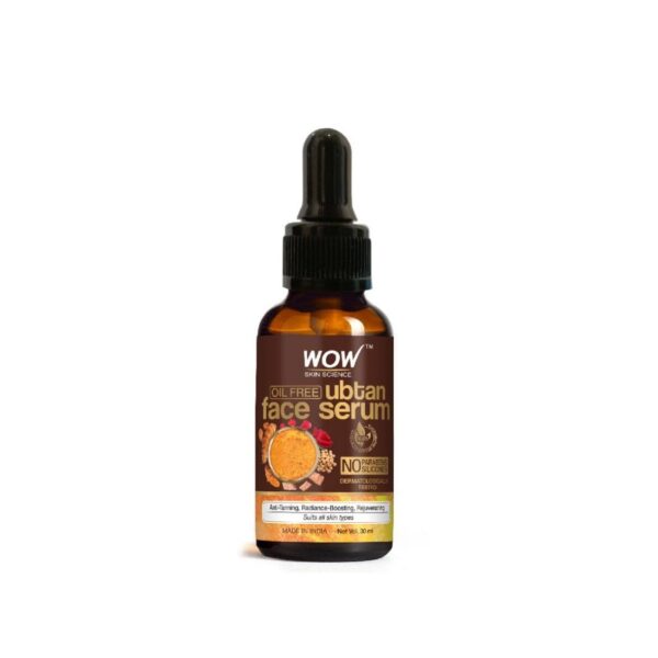 WOW Skin Science Ubtan Face Serum | Oil Free | For Tan, Radiance Boosting & Rejuvenating Skin | Smoothen Skin Tone | Paraben Free | Face Serum for Women & Men | 30 ml - Fast Shipping to USA & Canada
