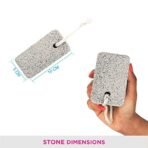 VEGA Rectangle Shaped Pumice Foot Tool Stone , White - Fast Shipping to USA & Canada - Image 3