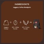 FOODIA Jaggery Strong Hot Coffee (400g) | Instant Coffee Powder with Zero Refined Sugar | Coffee Premix with Real Ingredients | Vegan - Fast Shipping to USA & Canada - Image 7