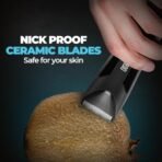 Beardo incrediBALL Trimmer for Men | Ball Trimmer for Men with Skin Safe Tech | No Nicks with Ceramic Blades | Shower friendly IPX5 Water resistant | LED display, LED torch, Dock | Use as per directions | Intimate grooming tool for private parts | Body groomer | Gift For Brother | Gift For Friends - Fast Shipping to USA & Canada - Image 7