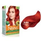 Nisha Cream Permanent Hair Color No Ammonia Cream Formula Permanent Fashion Highlights(60Gm+60Ml Each Pack) Copper Red (Pack Of 2) - Fast Shipping to USA & Canada - Image 4