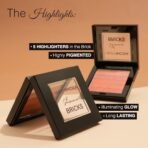 Hilary Rhodashimmer Bricks Highlighter Palette | Bronzers, Highlighters & Blushes | Highly Pigmented | Long Lasting & Illuminating Glow (Shade - 02, 8.1g) - Fast Shipping to USA & Canada - Image 6