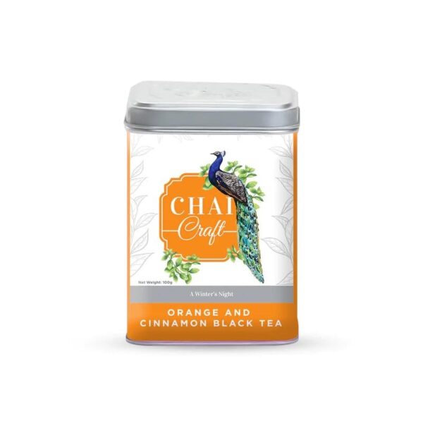 Chai Craft Orange and Cinnamon Black Tea Box - Helps with Hormone, Period and Weight - PCOS PCOD Tea - Fast Shipping to USA & Canada