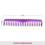 Vega Detangling Hair Comb,(India's No.1* Hair Comb Brand)For Men and Women,Blue, Pack of 2,(VC21266) - Fast Shipping to USA & Canada - Image 4