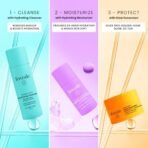 Foxtale Dewy Morning Travel Kit | Hydrating Face Wash, 24-Hr Moisturizer & SPF 50 Sunscreen | 100% Glow, 24-Hr Hydration, Zero White Cast | With Hyaluronic Acid, Ceramides & Vitamin C | Travel Pouch Included | Pack of 3 | Travel Friendly | Pocket Friendly | Gift for Birthday and Anniversary - Fast Shipping to USA & Canada - Image 5