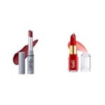 Glam 21Long Lasting Non-Transfer Lipstick|Light Maroon-05 Jelly Pop fruity gel lipstick| Moisturising Glossy Finish Gives a Natural Colour Lightweight 02- Strawberry Red, 3.5gm - Fast Shipping to USA & Canada
