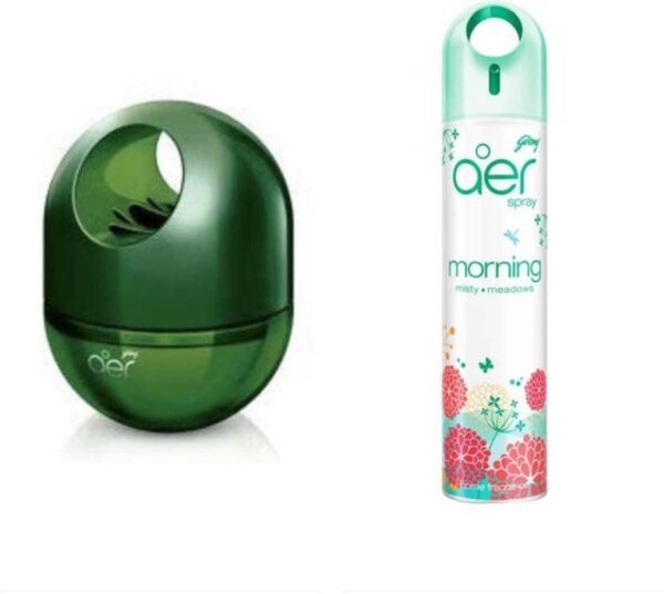 Godrej Aer Twist Fresh Forest Drizzle & Aer Spray Morning Diffuser, Spray (2 x 157.5 ml) - Fast Shipping to USA & Canada