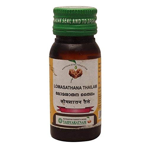 Vaidyaratnam Lomasathana Thailam 20 ml (pack of 2)| Ayurvedic Products | Ayurveda Products | Vaidyaratnam Products - Fast Shipping to USA & Canada