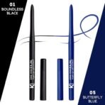 KINDED Kind Eyes Kajal 3 in 1 Kohl Kajal Eye Liner Smokey Eye Shadow Waterproof Smudge Proof 18 Hours Colour One Stroke Auto Kajal Pencil (Combo 0.35 gm each, Boundless Black & Butterfly Blue) - Fast Shipping to USA & Canada - Image 3
