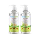 Mamaearth Aloe Vera Gel with Pure Aloe Vera & Vitamin E for Skin and Hair | Hydrates Skin | Soothes Irritated Skin - 300 ml (Pack of 2) - Fast Shipping to USA & Canada
