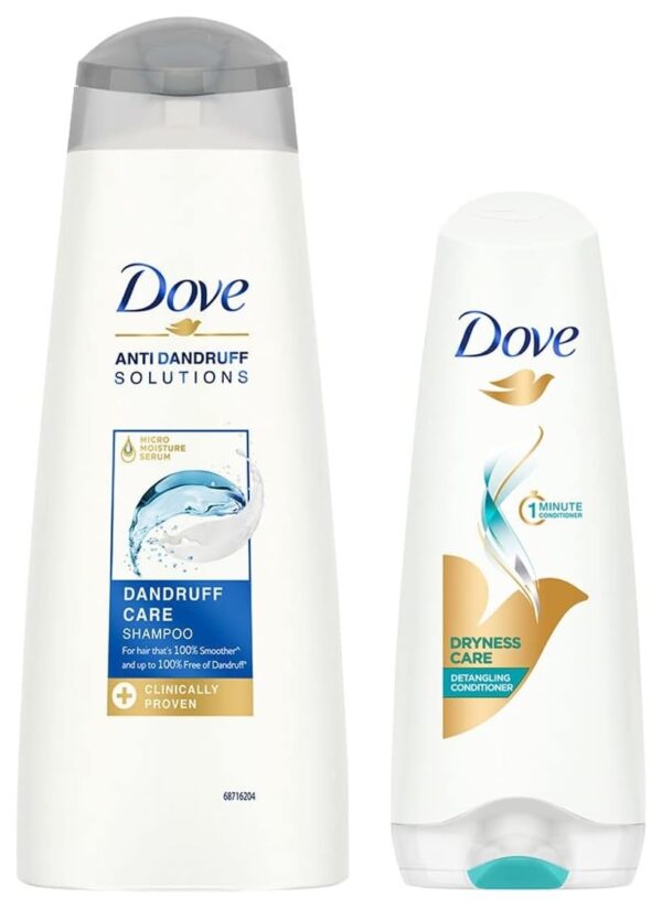 Dove Dryness Care Conditioner, 180ml And Dove Dandruff Care Shampoo, 340ml - Fast Shipping to USA & Canada