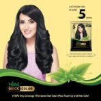 Nisha Quick Hair Color, 5 Minute Hair Color for Women & Men, Ammonia Free Henna Based Hair Colour, 100% Gray Coverage, Black Hair Dye, Natural Black Hair Color (10g Pack of 10) - Fast Shipping to USA & Canada - Image 6