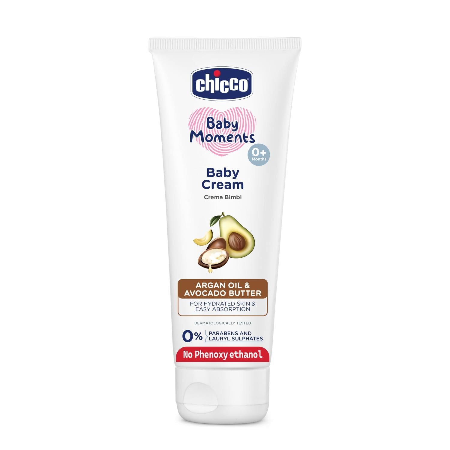 511ZBZdxfzL-1.jpg Chicco Baby Moments Baby Cream for Babies with Argan Oil & Avocado Butter, 200g| Natural Ingredients for Hydrated Skin | Dermatologically Tested | Phenoxyethanol, Parabens & Lauryl sulphates free - Fast Shipping to USA & Canada - Image 1