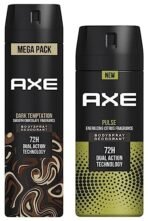AXE Dark Temptation Long Lasting Deodorant Bodyspray For Men 215 ml & Axe Pulse Long Lasting Deodorant Bodyspray for Men 150 ml - Fast Shipping to USA & Canada - Image 2