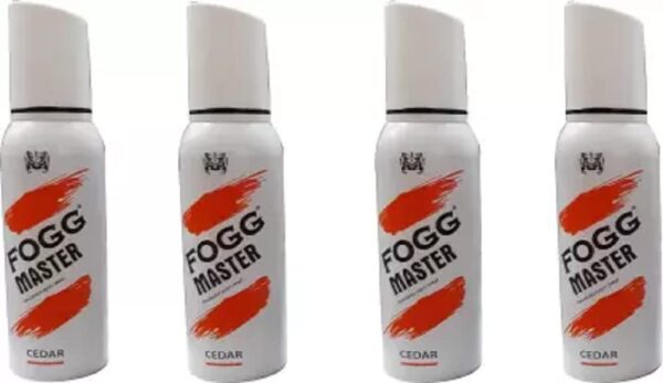 FOGG MASTER CEDAR (PACK OF 4) Body Spray - For Men & Women (480 ml, Pack of 4) - Fast Shipping to USA & Canada
