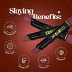 Hilary Rhoda Slay All Day Matte Lipstick | Transfer-proof & Smudge-proof | Long-Lasting & Premium Creamy Lipstick | Waterproof & Vibrant Colour lipstick | 2.6g (Dark Red - Shade 11) - Fast Shipping to USA & Canada - Image 4