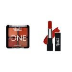 Glam 21 Little One 4-in-1 Eyeshadow Palette Ultra pigmented, |Little Lady-04Ultra Velvet Lipstick Long-lasting stay on lips Lovely matte finish 2.5gm Orange Red-15 - Fast Shipping to USA & Canada