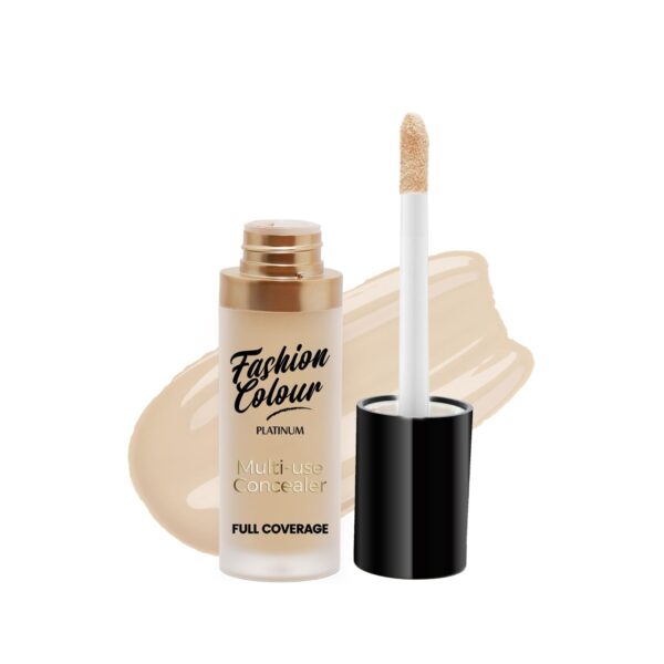 Fashion Colour Platinum Multi-Use Concealer Full Coverage | Liquid HD Concealer | Easily Blendable Concealer For Face Makeup-15ML (Beige) - Fast Shipping to USA & Canada