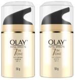 Olay Day Cream Total Effects 7 in 1, Anti-Ageing Gentle Moisturiser, 50g And Olay Day Cream Total Effects 7 in 1, Anti-Ageing SPF 15, 50g - Fast Shipping to USA & Canada