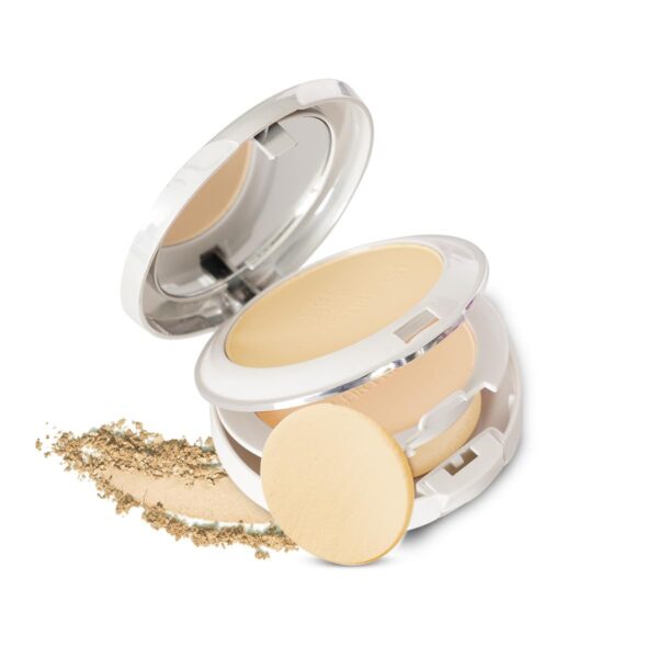 Hilary Rhoda Slay All Day Compact | 2 in 1 Compact | Matte & Shimmer Finish | Moisture-Infused Compact With Sponge | 20g (Sand - Shade 04) - Fast Shipping to USA & Canada