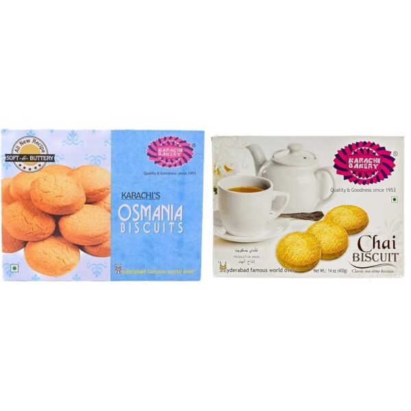 Karachi Bakery Osmania Biscuits, 400g Karachi Bakery Chai Biscuit, 400g - Fast Shipping to USA & Canada