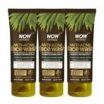 WOW Skin Science Anti Acne Neem Face Wash|Neem Leaf Extract, Tea Tree Oil|For Pimples|All Skin Types|Bright, Clear Skin|Paraben & Sulphates Free|100 ml|Pack of 3 - Fast Shipping to USA & Canada - Image 2