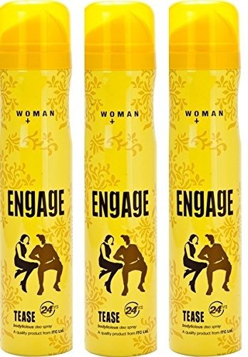 Engage Woman Deodorant, Tease, 150 ml (Pack of 3) - Fast Shipping to USA & Canada