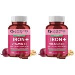 Carbamide Forte Iron Supplement for Women and Men with Folic Acid & Vitamin C| Iron tablets for Women & Men | Pack of 200 Tablets - Fast Shipping to USA