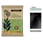 Nisha Nature Mate Henna Based Hair Color Original Black 10g Pack of 10, Natural Black Hair Colour for Women and Men - Fast Shipping to USA & Canada - Image 4