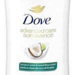 Dove Advanced Care Antiperspirant 48H Sweat and Odour Protection Coconut Water & Sweet Lime Scent with Pro-Ceramide Technology 74 g - Fast Shipping to USA & Canada
