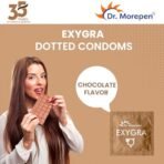Dr. Morepen Exygra Condoms- Ultra-thin, Lubricated, Extra Dotted, Chocolate Flavour (30 Count (Pack of 10) - Fast Shipping to USA - Image 5