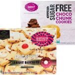 Karachi Bakery Fruit Biscuit & Sugar-Free Choco Chunk Biscuit 650g.(Pack of 2) - Fast Shipping to USA & Canada