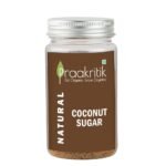 Praakritik Coconut Sugar 300G- Natural Coconut Palm Sugar with No Preservatives - Healthy Natural Unrefined Pure Sugar - Palm Sugar for Baking - Fast Shipping to USA & Canada
